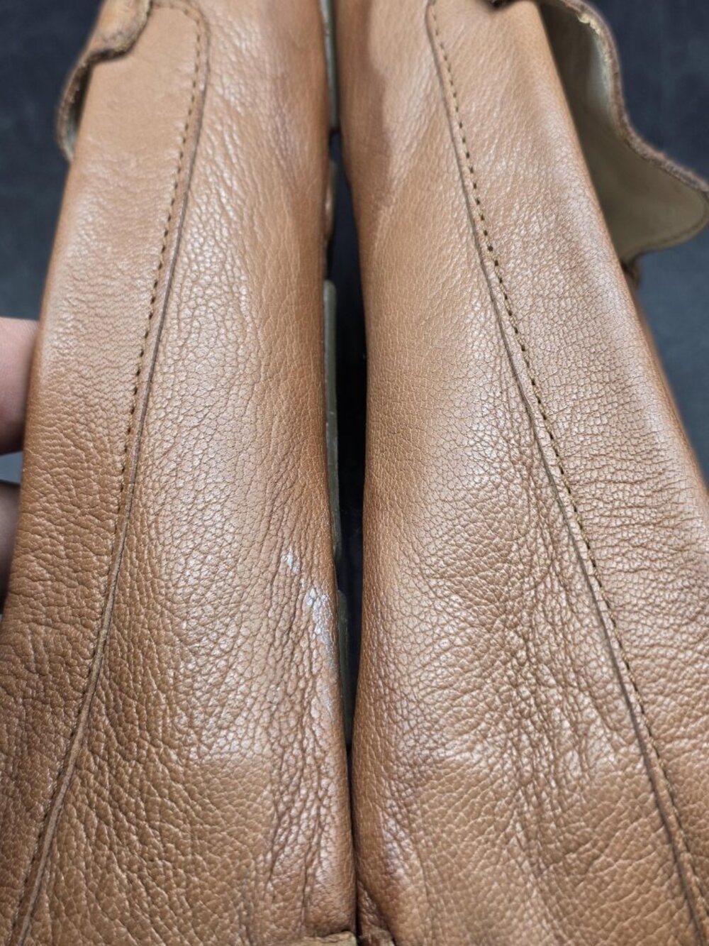 Cole Haan Shoes Women Size 10 Brown Evelyn driver Leather Moccasin Flats Slip On - Picture 9 of 12